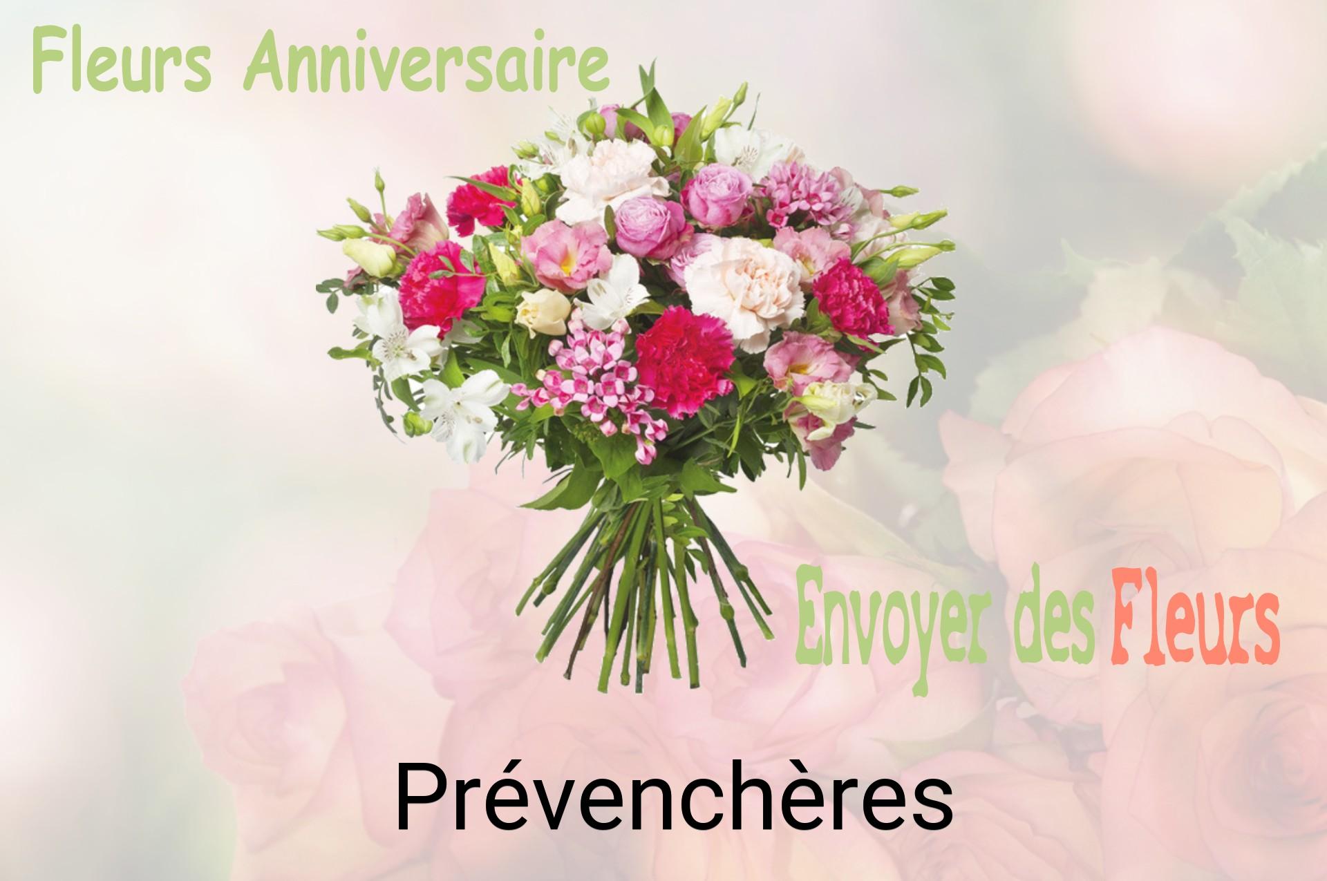 Bouquet de fleurs d’anniversaire livré à Prévenchères